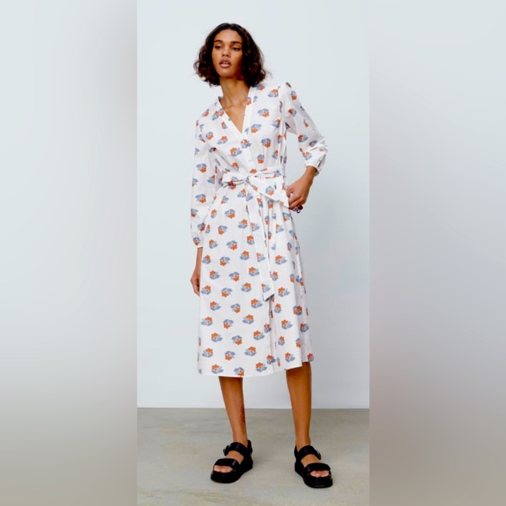 ✨New✨ Zara Poplin Midi Dress